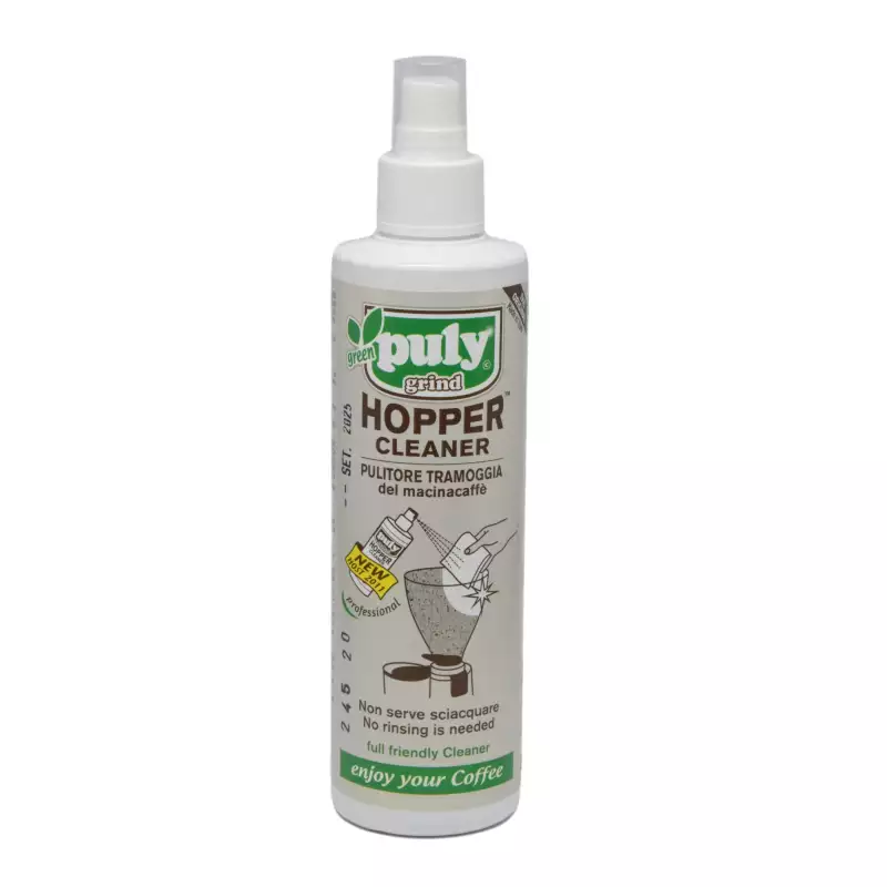 Puly grind hopper cleaner