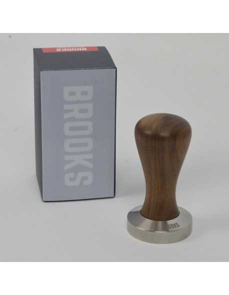 Brooks 50mm tamper mit amerikanischem nussbaumgriff