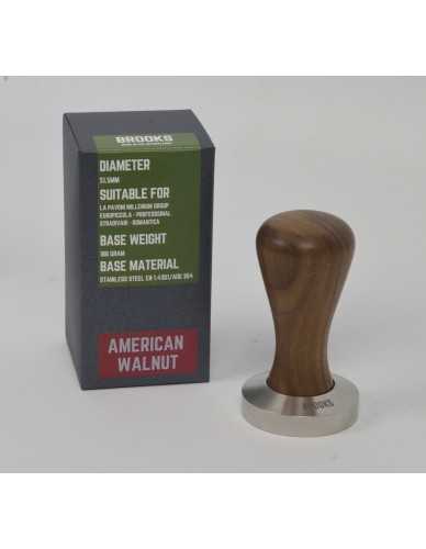 Pavoni mlýnenium tamper 51.5mm Americká ořech