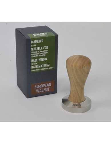 Pavoni millenium Tamper 51,5 mm Europäischer Nussbaum