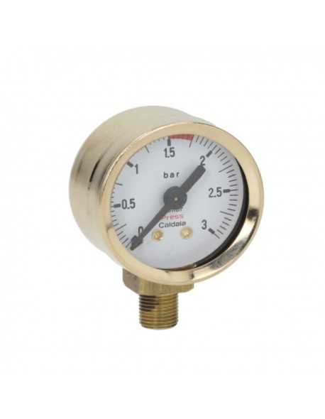Elektra Microcasa pressure gauge brass