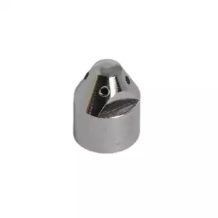 Vástago de vapor cromado 4 orificios diámetro 1,5 mm