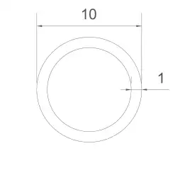 Kupferrohr 10x1mm