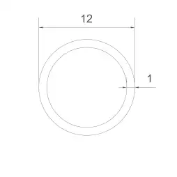Kupferrohr 12x1mm