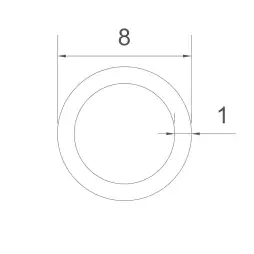 Kupferrohr 8x1mm