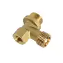 Racor inferior para tubería de caldera 1/2 "M 1/2" M, orificio 1/4 "H