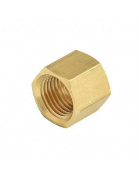 Brass nut 1/4 for 6mm welding cap