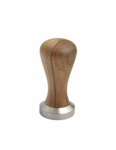 Arrarex Caravel stainless tamper with black wooden handle