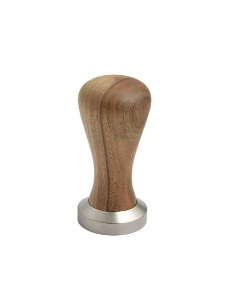 Arrarex Caravel stainless tamper with black wooden handle