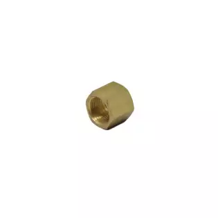 Brass nut 3/8" hole dia 12,5mm h 17mm
